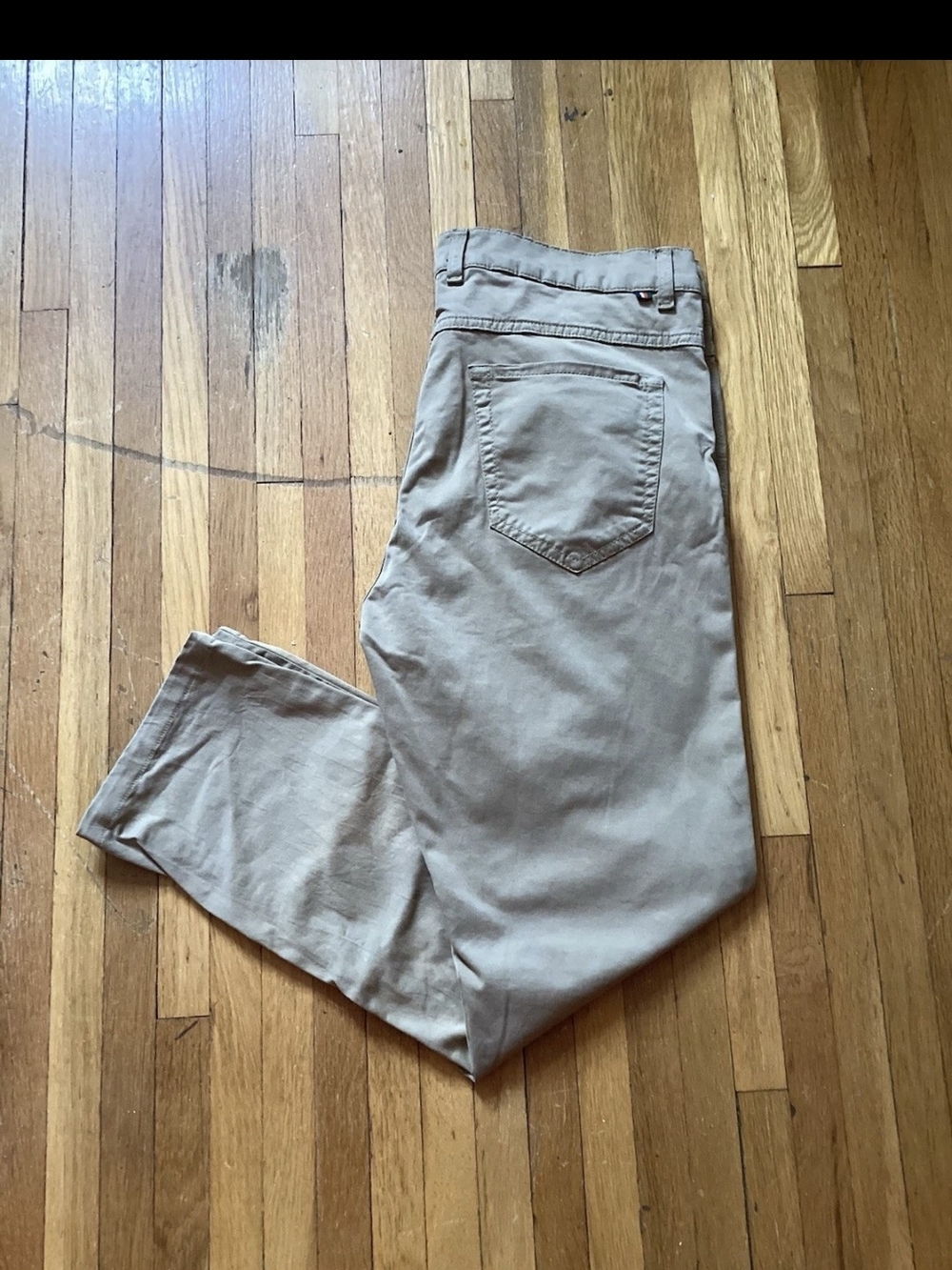 Alan Paine Men's 36-28 Solid Beige Khaki Chino Pants,Cotton Blend,England,MINT